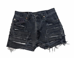 Ebony Distressed Shorts